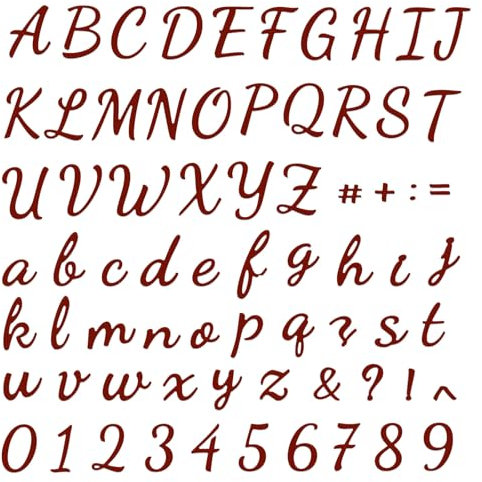 70 Stück Buchstaben Zahlen Stanzschablone Weihnachten Alphabet Metall Prägeschablone Groß und Kleinbuchstaben Stanzformen Schablonen für Neujahr Deko Handwerk DIY Cutting Dekoration