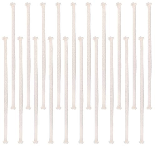 20 Stück Docht für Öllampen 6mm Ersatzdocht Kerzendocht aus Baumwolle Docht 6mm Petroleumlampe Kerzendochte für Kerzen DIY Handgefertigte Kerzenherstellung