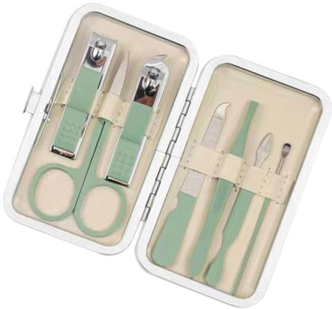 Kit de manucure pour femme, kit de soins des ongles | Coupe-ongles de voyage portable, ensemble de manucure 7 pièces,Kit coupe-ongles, kit de nettoyage des ongles, outils de manucure pour la maison, l
