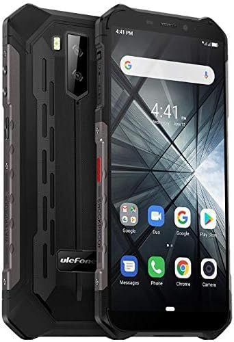 Ulefone Rugged Mobile phone, ARMOR X3 with Underwater Mode, 5.5” IP68/IP69K Outdoor smartphone, Dual SIM, 2GB RAM 32GB ROM, 8MP+5MP+2MP, 5000mAh Battery, Face Unlock GPS Android 9.0 Black