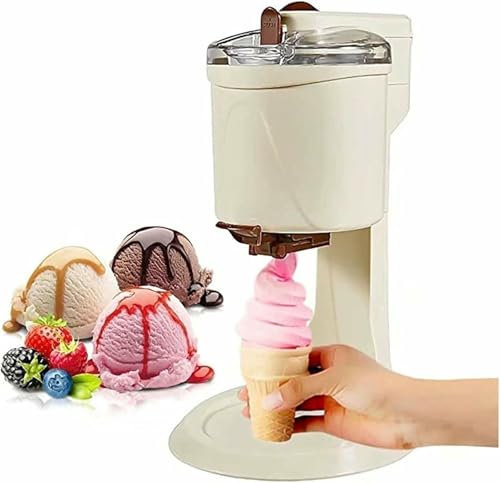 Ice Cream Maker Machine with Compressor, Home Ice Cream Maker Machine, Yogurt Mr Whippy Ice Cream Makers, Automatic Soft Ice Cream Machine 1L Large Capacity Ice Cream Machine for Yoghurt, Sorbet