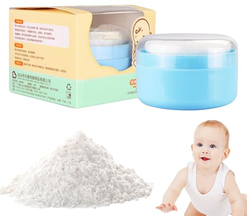 Caso de polvo | de polvo para baño de niños pequeños | Cuerpo del bebé de polvo cosmético y estuche para contenedores para este contenedor de polvo corporal con ingredientes nutritivos