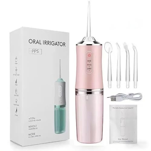 VIVIZEN Smile Therapy Ultraschall Zahnpflege Paket, Zahnreinigungsset Zahnsteinentferner für Zähne (Rosa)