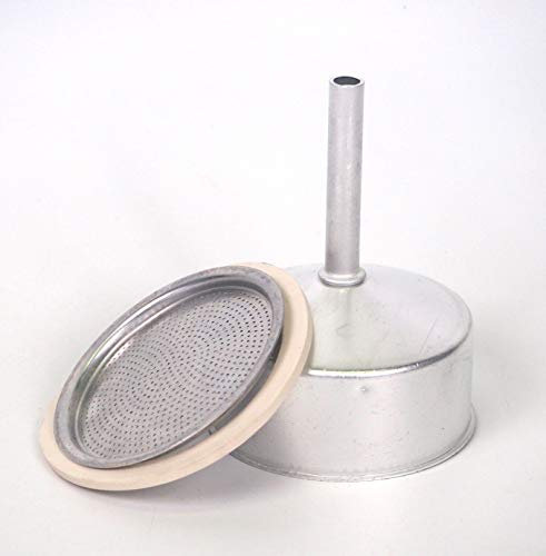 Sanfor - Repuesto completo para cafetera de aluminio 12 tazas | Embudo + junta + filtro