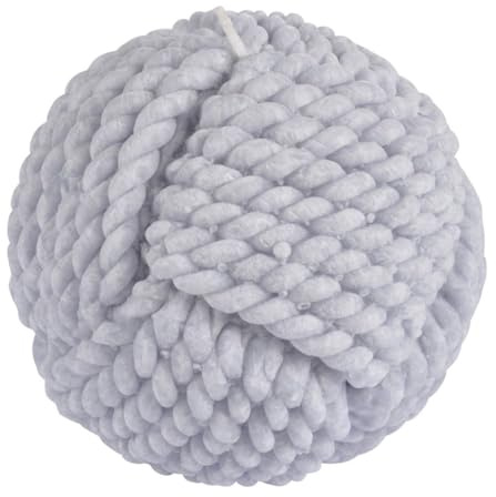 Bougie Boule Effet Cordage Blue Wave 9cm Bleu Clair