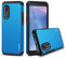 J&D Handyhülle Kompatibel für Samsung Galaxy Xcover 5 Hülle, Heavy Duty Doppelschicht Hybrid Robustes Stoßfest Schutzhülle für Galaxy Xcover 5, Blau