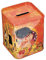 Spardose von Fridolin - Gustav Klimt - Der Kuss - Rechteckige Plug-Lid Dose mit Sparschlitz aus elektrolytischem Weißblech - (LxBxH) 7,5 × 9,2 × 7,5 cm