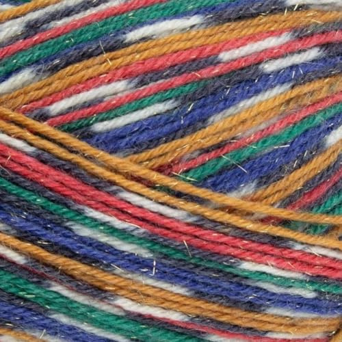 West Yorkshire Spinners West Yorkshire Knitting Wool - Spinners Signature - 4 Ply - Sock Fingering British - 1166 Nut Cracker Sparkle