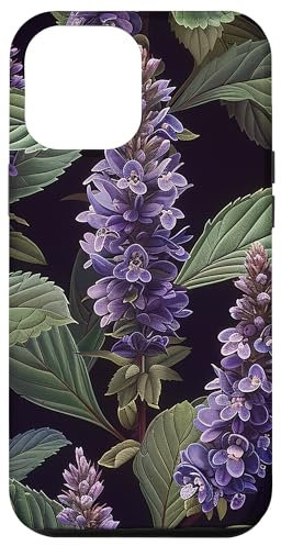 iPhone 14 Pro Max Anise Hyssop Flower Pattern Graphic Case