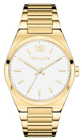 Tamaris Damen Analog Quarz Uhr mit Edelstahl Armband TT-0145-MQ