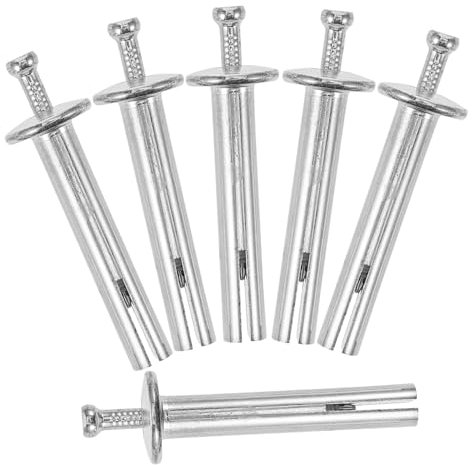 OKUMEYR 10pcs Masonry Expansion Nail Drive Expansion Fastener Heavy Duty Concrete Anchor Nails for Wall Fixing and Construction Use (8x50mm