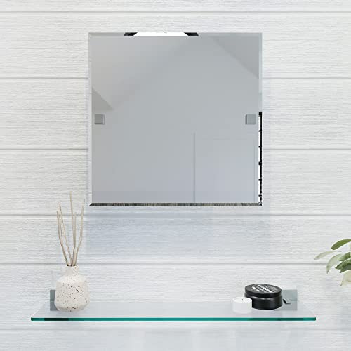 Croydex QM441041 Flexi-Fix Chester Mirror, Glass, 9 x 38 x 38 cm