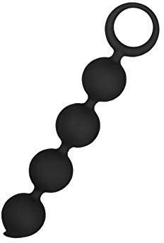 EIS, Deluxe Analkette 'Kugelkönig', aus Silikon, für Sie & Ihn, Ø 20 mm, 15 cm Länge