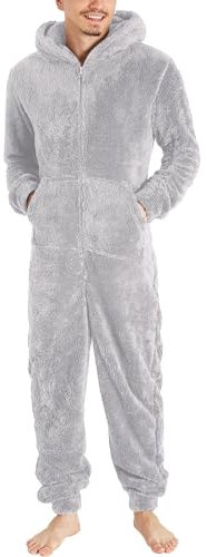 KONG JIMFAN Thermo Unterwäsche Set Hosenbunderweiterung Lauftights Herren Weihnachtspullover Lustig Herren Skiunterwäsche Herren Unterhemden Langarm Fahrrad Mundschutz Winter(2-Gray,4XL)