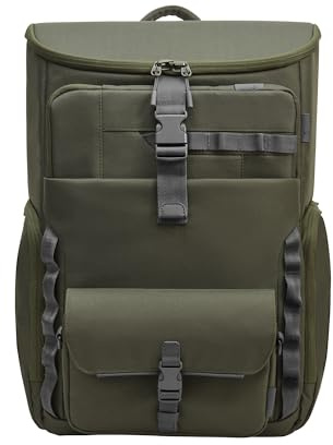 HP Zaino Modulare per Notebook fino a 15.6, 3 Prodotti in 1, Tasche Interne e Esterne, Vani Imbottiti, Resistente all'Acqua, Tracolla Removibile, Creato con Materiale Riciclato, Grigia/Verde