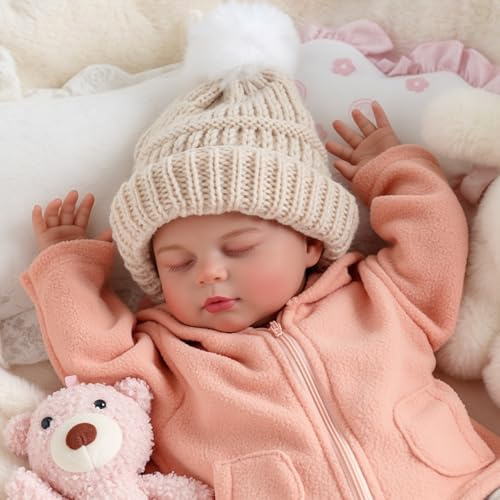 BABESIDE Bebé Reborn Niña - 20 Pulgadas Muñeca Reborn Realista con Cuerpo de Tela Suave, la Vida Real Reborn Nacido Muñeca con Accesorios para Las Niñas los Niños