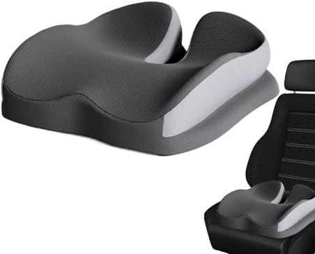 Bkljkf Arbetsstolskudde, ortopedisk sittdyna, ortopedisk ryggstödskudde för stol | skrivbordsstolskudde, C-kudde, laboratoriesittkudde, sittdyna, sittdyna, ergonomisk för rygg och