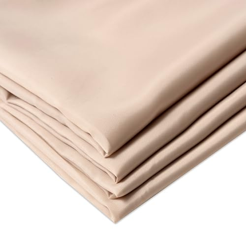IPEA Tessuto Fodera Beige - 200 cm x 150 cm - Made in Italy - Tessuto al Metro per Cucito, Abbigliamento, Fodere, Giacche, Pantaloni, Gonne, Arredamento, Cuscini - Stoffa per Cucire e Foderare