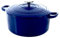 BK Cookware Bourgogne Schmortopf, Bräter Induktion, Gusseisen Topf Emailliert mit Deckel, Ofen- und Spülmaschinengeeignet - 28cm/6,7 L, Königsblau