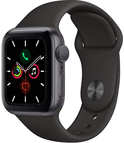 Apple Watch Series 4 (GPS, 40mm) - Space Gray Aluminum Case with Black Sport Band (Renewed)