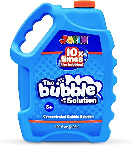JOYIN Concentrated Bubble Solution Age 3+ (up to 29.5 liters) for Kids, 2.95 liters Bubble Mixture for Large party in summer Celebrations, Party Favor, Bubble Summer Toy, Classroom Prizes, Easter