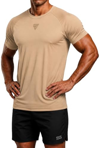 Satire gym tröja herr – sportkläder för män – activewear som, Ljus kaki, XL