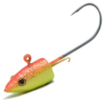 Fox Rage Eel'head - Jighaken, Farbe:Tiger, Größe/Gewicht/Packungsinhalt:Gr. 2/0 / 10g / 4 Stück