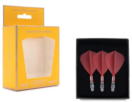 CUESOUL ROST T19 Asta per dardo Integrata e Forma di Aquilone da Volo, Set da 3