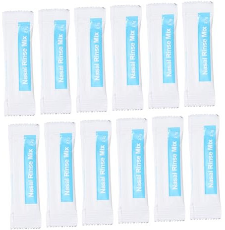 Healeved 40 Confezioni Bustine Saline Per Lavaggio Nasale Istantaneo Per Risciacquo Nasale Ad Assorbimento Rapido Confezione Per Ragazzo Ragazza e Adulti Soluzione Salina Sicura e Pratica q