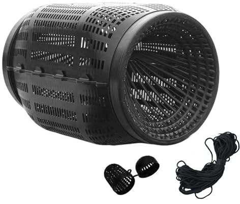 Fish Pot, Crawfish Trap, Portable Lobster Trap, Saltwater & Freshwater Compatible, Quick-Release Zipper, PP, For Turtle Eel Shrimp Saltwater Freshwater Fishing Pond Lake