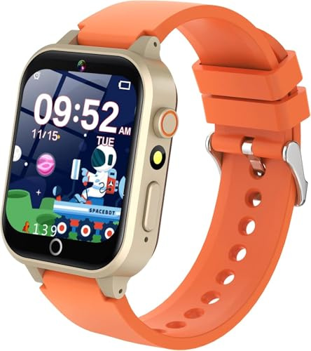 Reloj Inteligente Niño Niña - 36 Juegos Educativos, Smartwatch Niños con Cuentos Audio Control Parental Podómetro Linterna Cámara Despertador Calendario Calculadora, Regalos de 4-13 para Niños y Niñas