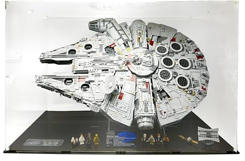 Brick Nest Acrylic Display Case compatible with Lego UCS Millennium Falcon 75192 (Clear)