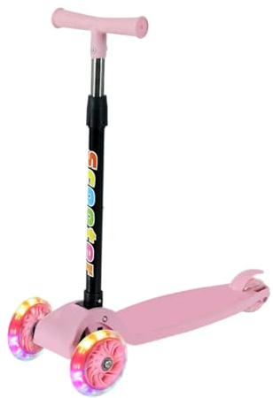 Portátil Patinete para Plegable De 3 Ruedas para Niños Patinete Plegable con Parpadeante Ligero para Niños De 2 A 8 Años Principiantes para Viajes, Transporte, Hogar Y Exteriores, Acampada