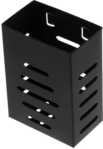 LAPYAPPE Porte-couverts Mural Noir en Plastique Égouttoir Cuisine, Porte-baguettes Pratique et Porte-cuillères Multifonction pour Organisation de Vaisselle, Rangement Mural Compact
