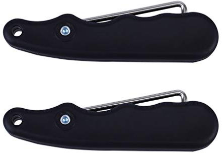 BESPORTBLE 2 Stück Sportdraht Schnürspanner Falten Schlittschuhe Spitze Abzieher Edelstahl Hockey Eiskunstlauf Mühelos Schnürspanner Draht Falten für Eishockey Zubehör Schwarz