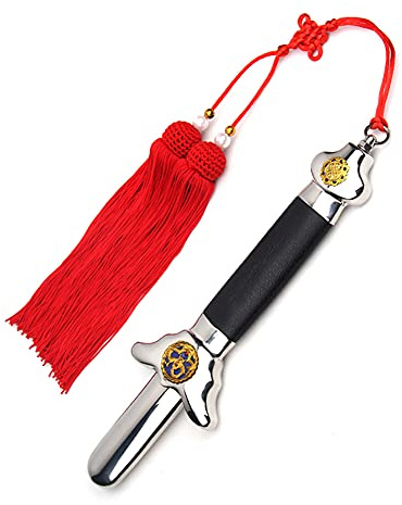 Jonoisax Ausziehbares Chinesisches Taichi-Schwert Mit Freiem Luxus-Rotschwert-Quaste Und PU-Ledertasche,100cm