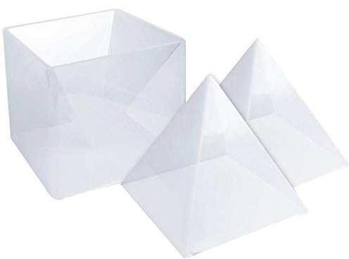 Nicfaky Moldes de resina grandes de silicona, moldes de pirámide de resina, moldes de fundición de resina para pirámide de orgón de bricolaje, ideales para pisapapeles, decoración del hogar, etc.