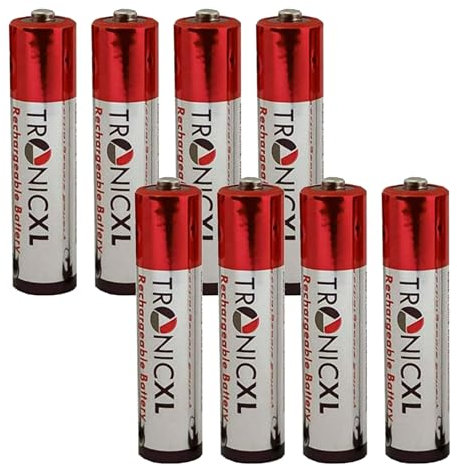 TronicXL 8 Stück 950mAh Wiederaufladbare Akku AAA kompatibel mit Siemens Gigaset Schnurlostelefon Audioline Panasonic Telekom T-Sinus Detewe Ersatz Mobilteil DECT Batterie Wiederaufladbar Akkus
