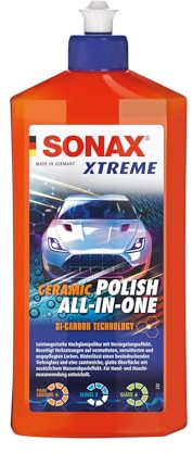 SONAX Xtreme Ceramic Polish All-in-One (500 ML) lucidante, Liscio e sigilla la Vernice per Durata fino a 2 Mesi | Rif: 02472000