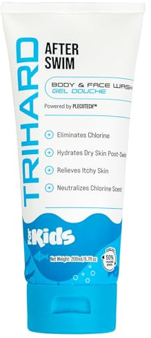 TRIHARD Kids Body & Face Wash | Ultimate Chlorine Removal & Soothing Care for Kids Swim, Dermatologically-Tested & Approved