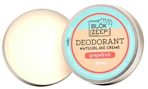 Desodorante Sin Aluminio Ni Parabenos Vegano-Ecológico-Orgánico-Sin Crueldad Animal-Protector Natural del Sudor de las Axilas-Mujer-Hombre-Niños-Sin Alcohol-Hecho a Mano-Ingredientes (Pomelo)
