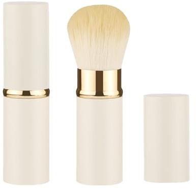 Xinpinzhou White Retractable Makeup Brush for Blush Foundation Powder