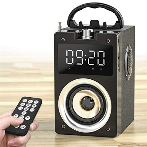 Utomhus trådlösa Bluetooth-högtalare Digital väckarklocka Radioklocka, LED Elektronisk FM-radio Temperaturdisplay Fjärrkontroll Dubbel väckarklocka/6135