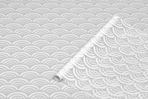 d-c-fix Window Film Privacy Premium Koya – 45cm x 1,5m – Static Vinyl Films for Glass Windows with a Geometric Wave Pattern – self-Adhesive, Opaque, Frosted, Decorative for Bathroom, Home & Kitchen