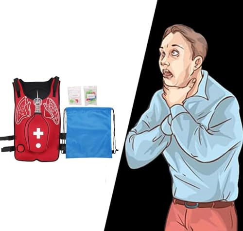 UIGJIOG Heimlich First Aid Vest Choking Trainer Vest for Adult First Aid Training Anti Choking Obstruction Trainer with Back Slap Practice Heimlich First Aid Practice