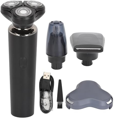 Set di tagliacapelli per barba elettrico 3 in 1 Kit taglianaso per barba elettronico digitale intelligente con testa flottante 3D
