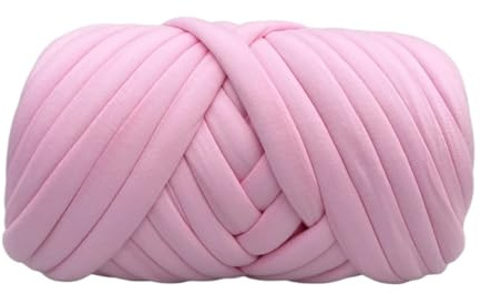 Handstickgarn, Super Chunky Cotton Yarn Multicolor Crochet Knitting DIY(250g Pink)