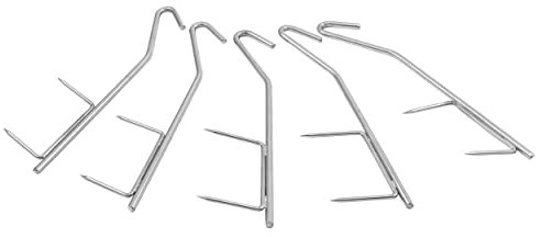 Lot de 5 crochets d'encens de luxe - 15 cm - Acier galvanisé