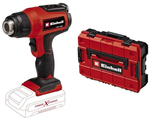 Einhell Akku-Heißluftpistole TE-HA 18 Li - Solo Power X-Change (Lithium-Ionen, 2 Temperaturstufen, inkl. Reduzier-, Breitstrahl-, Reflektordüse, ohne Akku und Ladegerät, inkl. Koffer)