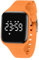 BEN NEVIS Digitale Fitnessuhr mit Schrittzähler, Vibration, Alarm, Entfernung, Stoppuhr und Übung, wasserdicht, wiederaufladbar, aus Silikon, für Jugendliche und Kinder, 27-orange, Armband